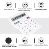 Calculadora Electrónica 12 Dígitos Computadora,energía Solar Color Blanco