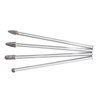 4Pcs Extended Carbide Rotating Burr Set 1/4in Shank Tungsten Steel