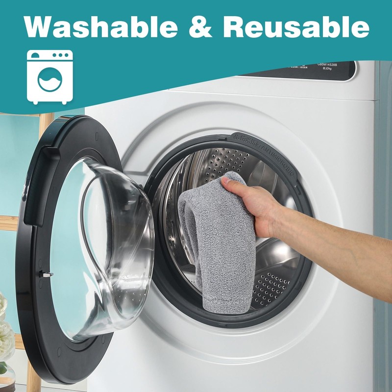 AZHCHKE Toilet Seat Cover With Snaps Fixed - Thicker Soft