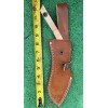 Handmade Custom Handmade 8”Fixed Blade Knife Leather Sheath Scout Holster
