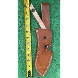 Handmade Custom Handmade 8”Fixed Blade Knife Leather Sheath Scout Holster EDC Knife Case