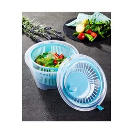 Large Lettuce Dryer Easy Spin Large Vegetable Washer Manual Salad Spinner Vegetable Dryer Plastic Sieve Durable Colander