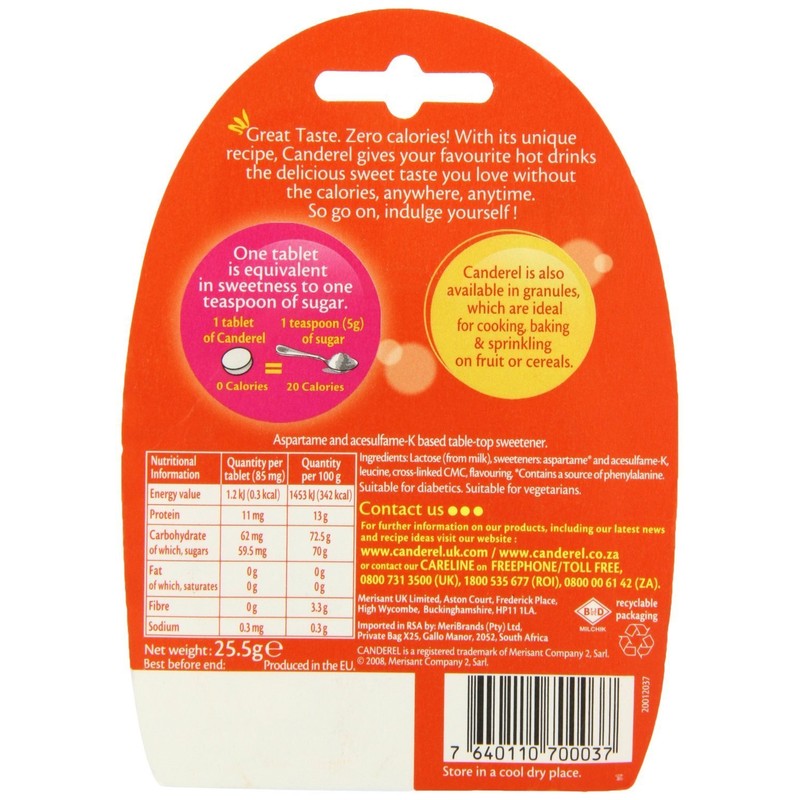 Canderel Sweetener 300 x 2 Total 600 Tablets