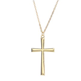FVCENT Gold Cross Necklace Men's and Women's Jewelry Alloy Chain Pendant Party Clothing Accessories Role Playing Dress Up