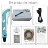 USB 3D Pen for Kids,3D Printing Pen with 9 Color