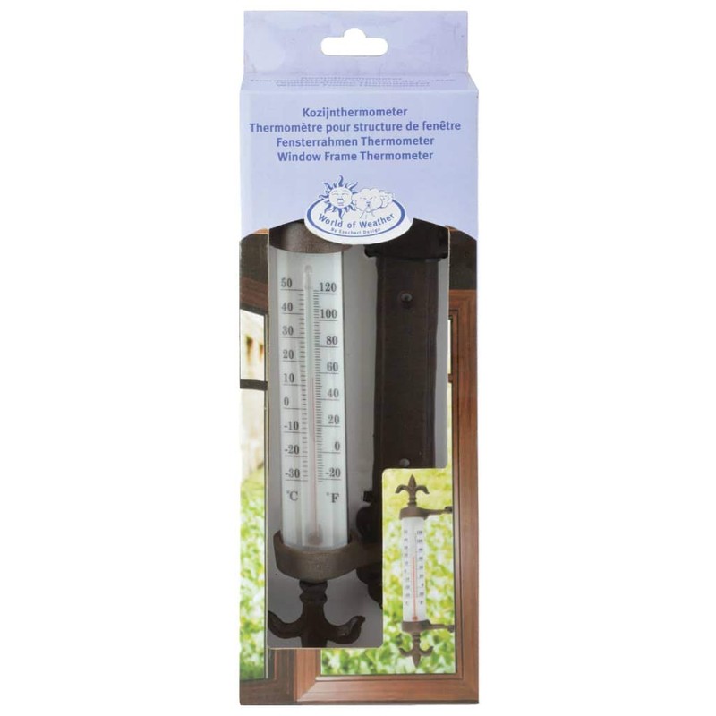Esschert Design Window Frame Thermometer Cast Iron