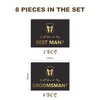 GroomBrideGifts 8 Pieces Groomsman Proposal Cards 6 Will You Be