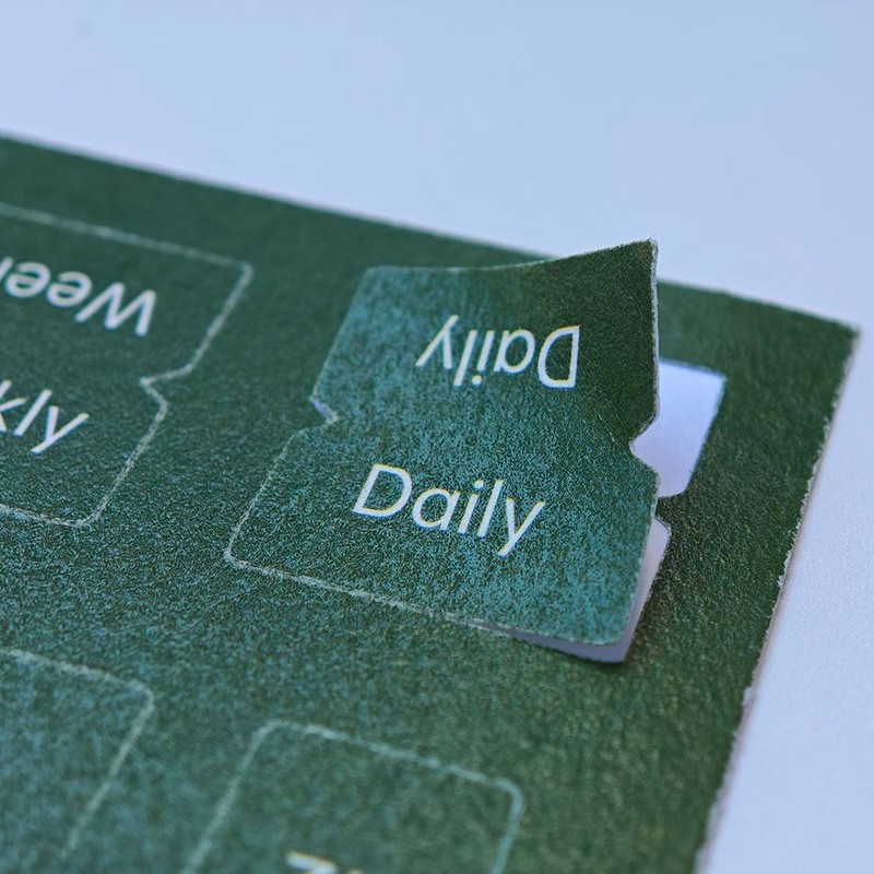 Monthly Adhesive Index Tabs Month Stickers for Students, Professionals, and