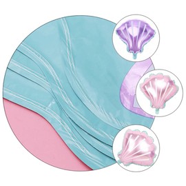 LABRIMP 10pcs Conch Balloons for Birthday Celebration under Sea Theme Party Decorations Purple and Pink for Girls Parties and Festive Events