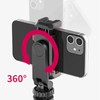 Smartphone Clip Holder 360 Degree Rotation Phone Tripod Mount with