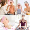 6 Pcs Spa Headband Wrist Washband Set, Face Wash Wristband