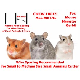 Mcage LARGE 30" Critter 3-Tiers Chew Free Cage Guinea Pig Hamsters Gerbils Mouse Rats