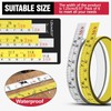 Mdkave Adhesive Tape Measure Metal,Stick On Tape Measure,Self Stick Measuring