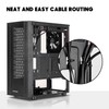 ARESGAME at-M1 Mid-Tower PC Case, Transparent Side Panel and ATX/M-ATX