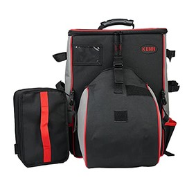 KUNN Tool Backpack Welder Backpack with Helmet Catch,Big Storage Room for Contractor Tools Orgainer Welder,Motorcycle Commute