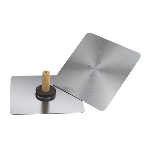 Bon 13-120 Aluminum Hawk with Wood Handle, 13-Inch by 13-Inch