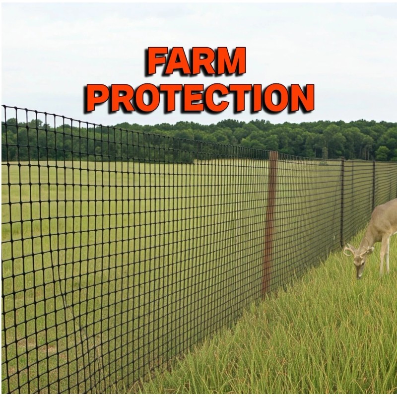 PAK Global Virtually Invisible Deer Fence! Protect Your Garden, &