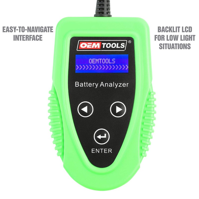 OEMTOOLS 24359 Digital Car Battery Tester, 12V Battery Diagnostic Tool,