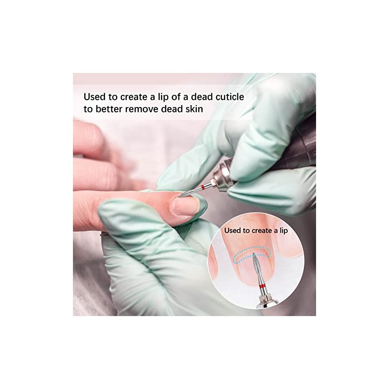 Broca para Cutícula, Brocas de Uñas Broca de Llama para