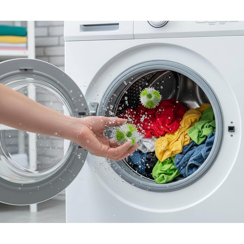 Lissek Pack of 8 Washing Balls Lint Balls Lint Balls