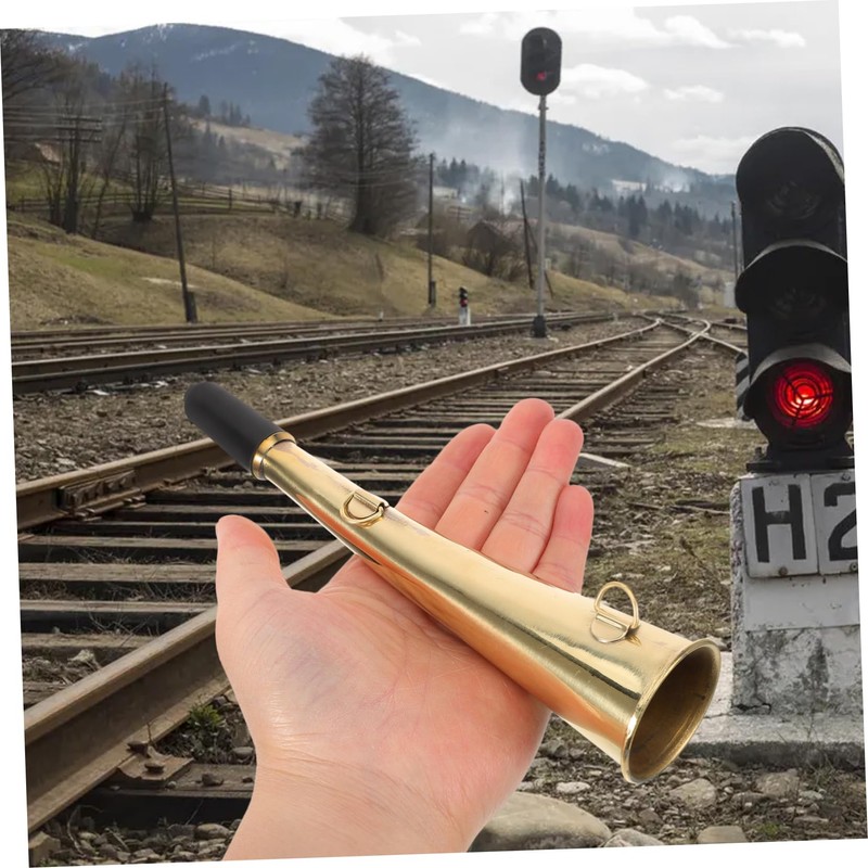 Kisangel Portable Railway Horn Bull Horn Design for Loud Sound