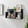 Danya B. Modern 3 Cube Floating Wall Shelf with Display