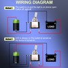 Twidec/3Pcs Rocker Lighted Toggle Switch 12V 20A Heavy Duty Racing