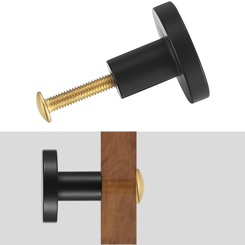 iguTrail Pack of 2 Furniture Knobs, 30 mm Cabinet Knobs,
