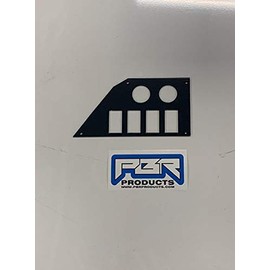 PBR Products compatible with Honda Pioneer 500 Dash Plate Switch Panel 4 Switch 2 Outlet Accessory Holes
