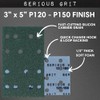 Serious Grit - 3" x 5" (80x133mm) Foam Sanding Pads