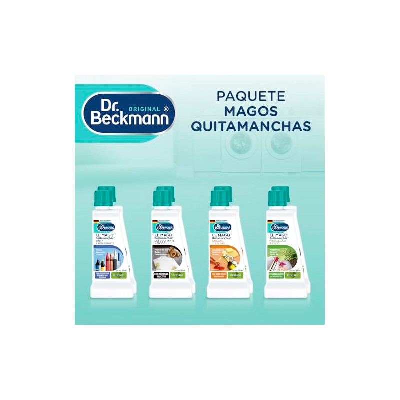 Dr. Beckmann Kit de Magos Quitamanchas, 8 botellas de 50