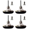Chrome Feet Bed Legs Glides Castor & Insert for Divan