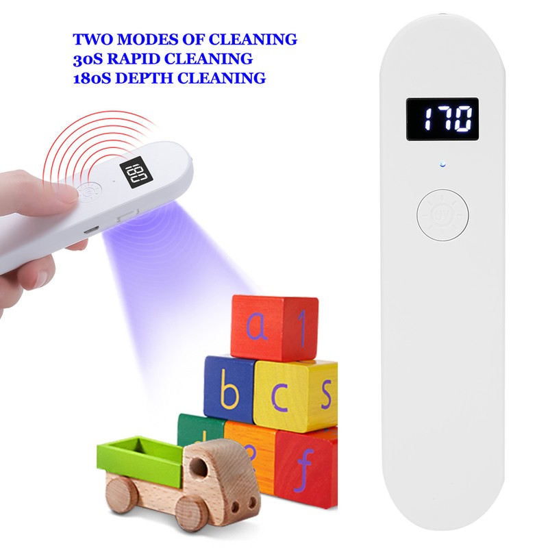 UV LED Cleaning Light USB Rechargeable Handheld Ultraviolet Cleaning Light