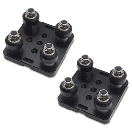 SeekLiny 2 Pack Small Assembled V Slot Gantry Plate,POM Wheels Set with Plate for 2040 Aluminum Extrusion