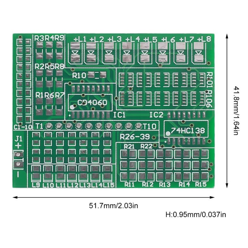 RGB LED Flashing Controller DIY Kit, DC 4V-6V SMD Soldering