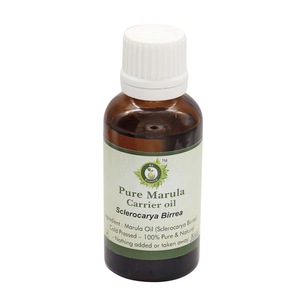 Marula Oil | Sclerocarya Birrea | For Hair | For Face | For Body | Hair Oil | Pure Marula Oil | 100% Pure Natural | Cold Pressed Marula Oil | Marula Oil | 30 ml | 1.01 oz By R V Essential