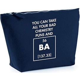 Hippowarehouse You can take all your bad chemistry puns and 56 BA printed make up cosmetic wash bag 18x19x9cm
