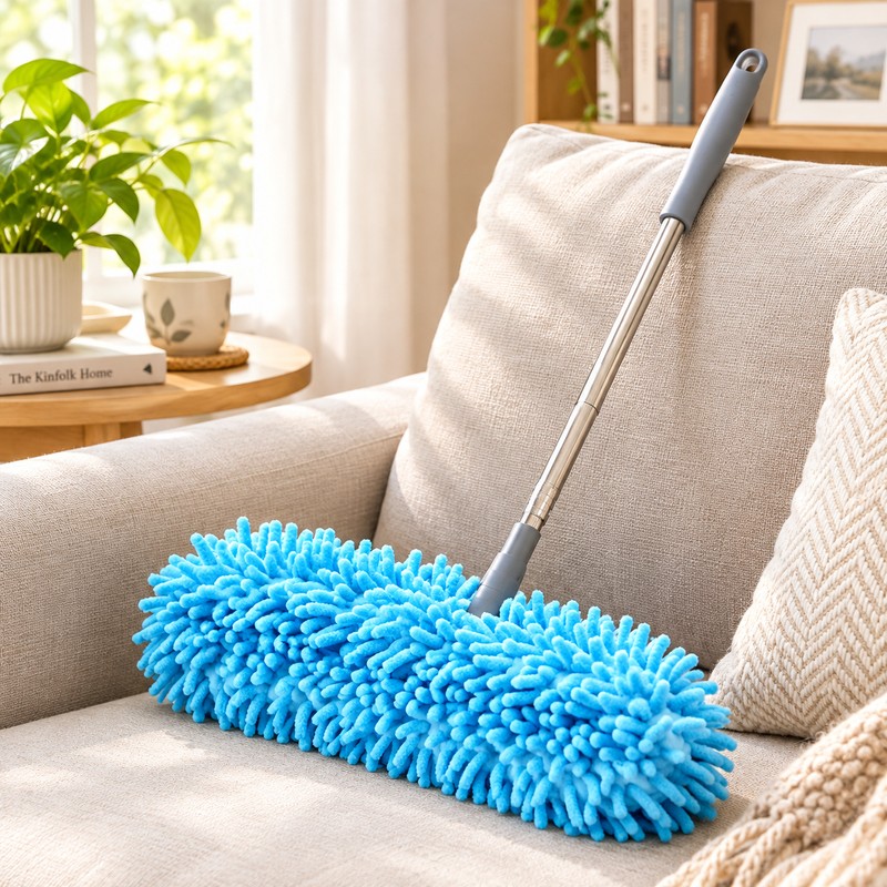 Extendable Microfiber Duster for Ceiling Fan Cleaning – Long Handle