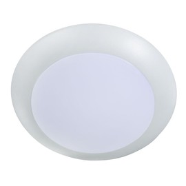 Topaz 4 Inch LED Flush Mount Disk Light, 8W 5CCT Selectable, 2700K,3000K,3500K,4000K,5000K, White