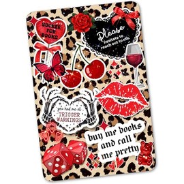Leopard Print Clear Case Insert for Kindle | E-Reader Stickers | Kindle Insert for Clear Case | Booktok Bookish Kindle Decor | Romantasy Fantasy Book (Kindle 12th Generation PAPERWHITE 7")