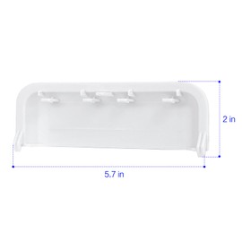 2 Pack W10861225 Dryer Door Handle Replacement, Dryer Door Handle Parts Replaces W40861225YP, W10714516, WED5000DW2, AP5999398, PS11731583