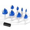 1/4 Inch Shank 90 Degree V Groove Router Bit Set
