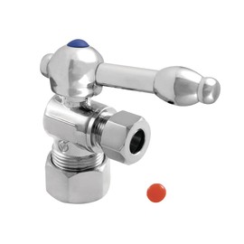 Kingston Brass CC53301KL 5/8" X 3/8" OD Comp Angle Stop Valve, Polished Chrome