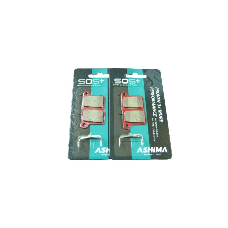 Ashima Sos Pads - Shimano Deore M555 Disc Brake Pads,Black,7