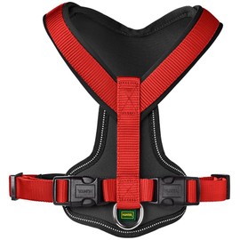 HUNTER NEOPREN dog harness, nylon, padded with neoprene, for sport and leisure, blue, nylon, neoprene, XS-S (38-48)