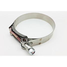 Autobahn88 Stainless Steel Hose T-Bolt Clamp, for Hose OD=3.1-3.4" (79-87mm), for Fuel Pump, Filter, Hose, Plumbing (Pack of 2)