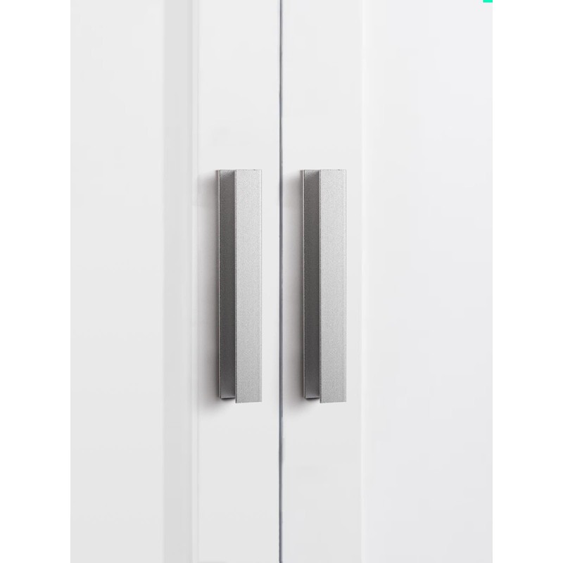 JIASENBAO 5 Pack Self- Adhesive Silver Cabinet Pulls 5-1/2" Length
