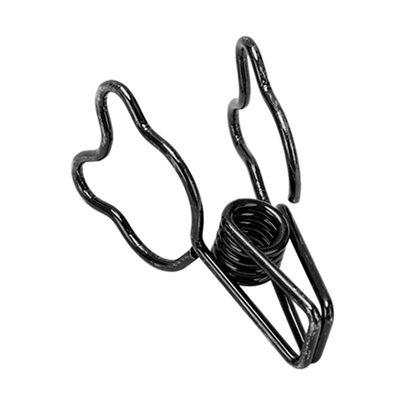100Pcs Binder Clips Cute Bear Hollow Strong Clamping Force Metal