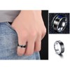 yfstyle 4PCS Stainless Steel Rings for Men Wedding Ring Cool