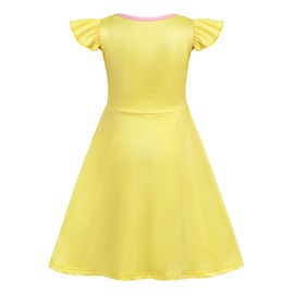 AmzBarley Princess Dress up for Girls Belle Costume Kids Dress up Clothes for Girls Age 9-10 Years